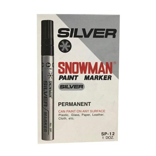 SNOWMAN Spidol Paint Marker SP-12 12 Pcs Silver