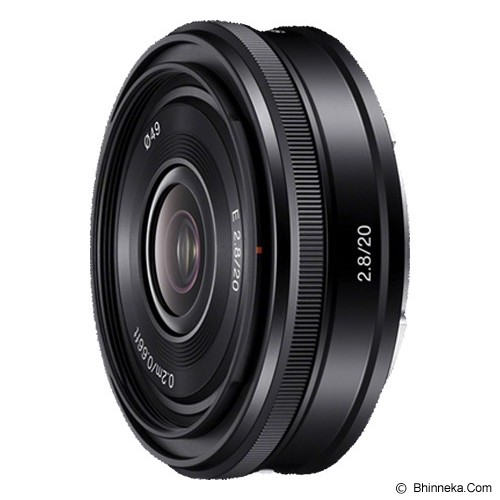 SONY E 20mm F2.8 Lens SEL20F28 - Black