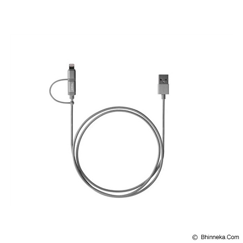 TARGUS Aluminium Series 2-in-1 Lightning & Micro USB Cable [ACC995AP-50] - Black