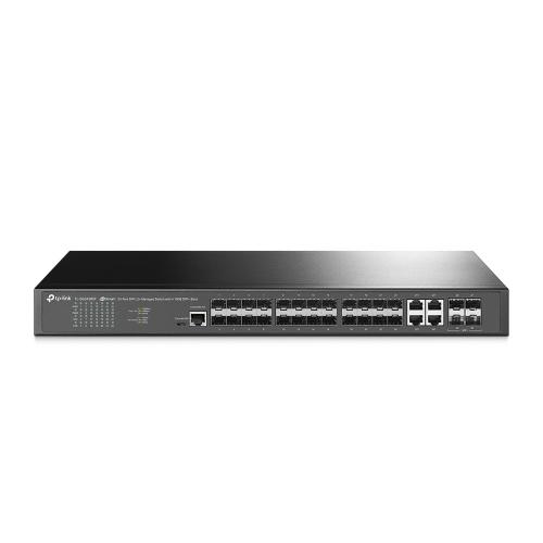 TP-LINK JetStream 24-Port SFP L2+ Managed Switch with 4 10GE SFP+ Slots TL-SG3428XF