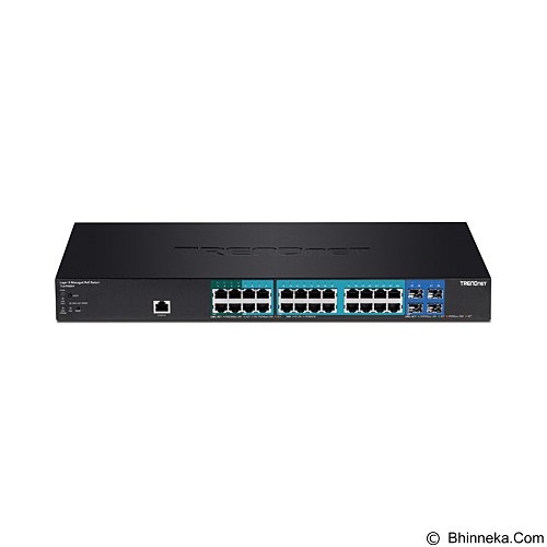 TRENDNET 28-Port Gigabit PoE+ Managed Layer 2 Switch with 4 SFP slots TL2-PG284
