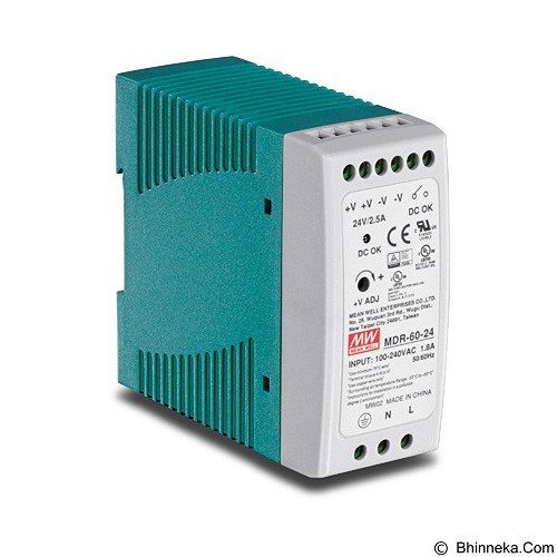 TRENDNET 60 W Single Output Industrial DIN-Rail Power Supply TI-M6024