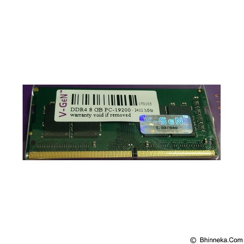 V-GEN Memory DDR4 SODimm 8GB PC19200/2400Mhz