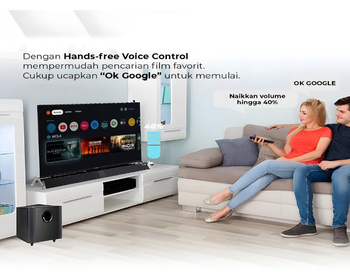 Google TV POLYTRON 4K UHD Garansi Resmi