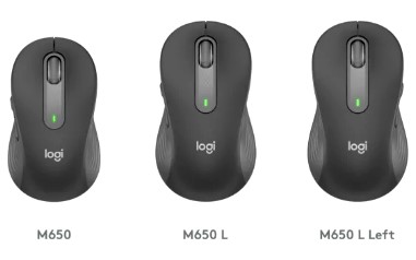 Pilihan Ukuran Mouse Logitech Seri M650