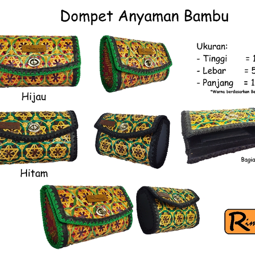 RIMANCI NolDua Series Dompet Handmade Anyaman Bambu