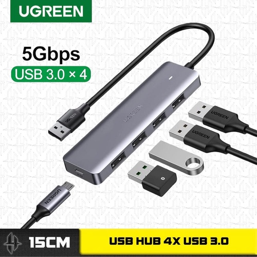 USB Hub Splitter USB 3.0 Port 4 Ugreen