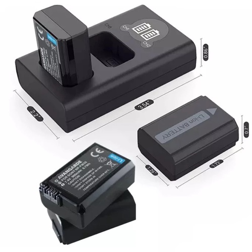 Avangarde Charger Kit FW50 and DL-FW50 (3 Slot + 2 Battery)