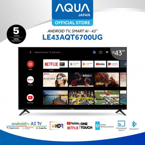 AQUA 43 Inch Smart Android TV LED LE43AQT6700UG