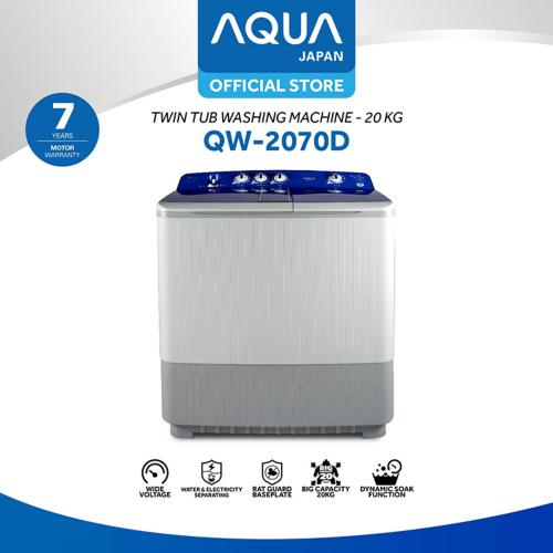 AQUA Mesin Cuci Twin Tub QW-2070D