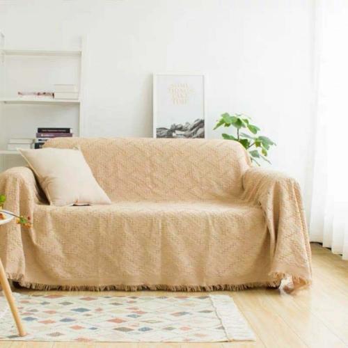 B-SAVE Nordic Blanket Selimut Sofa 130 x 180 Mocca