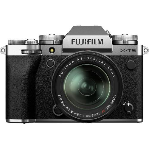 FUJIFILM X-T5 Mirrorless Camera with 18-55mm Lens Silver