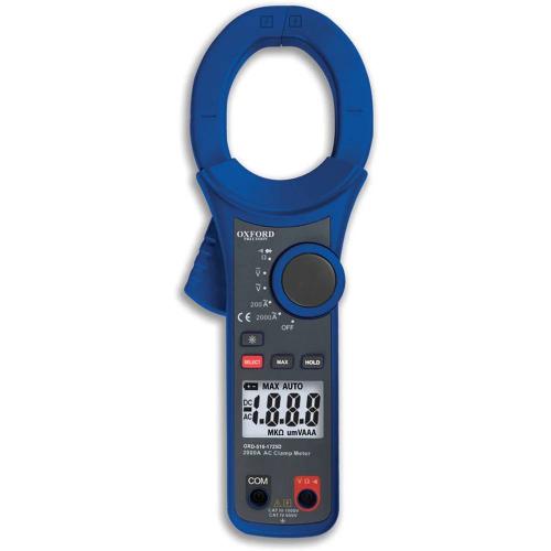 Oxford Auto Range Digital Clampmeter 2000A Ac/Dc [OXD5161725D]